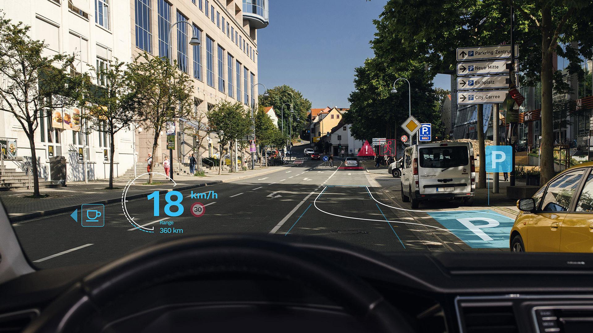 Smart-Glass-Technologie für die Frontscheibe im Auto