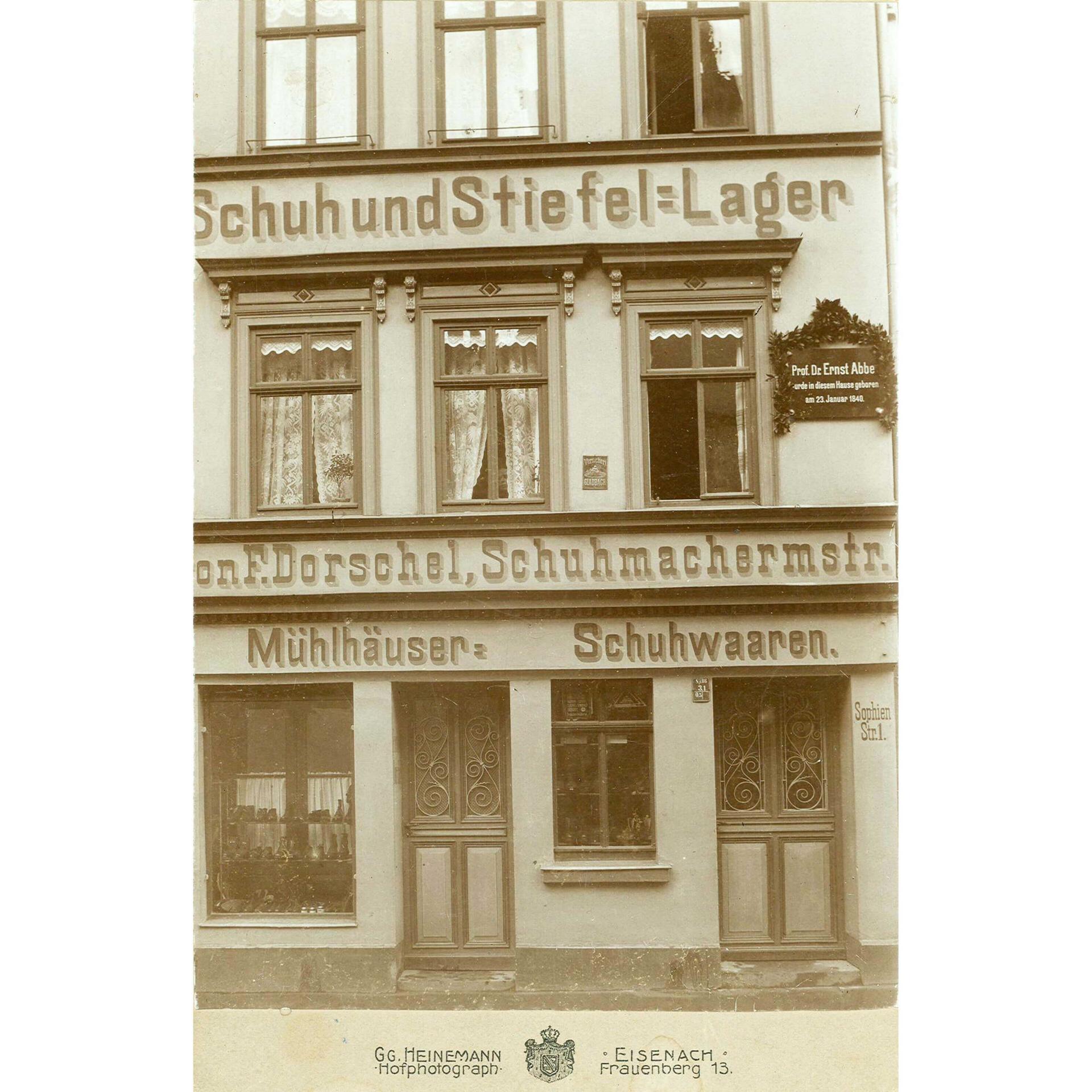 Geburtshaus von Abbe in Eisenach.