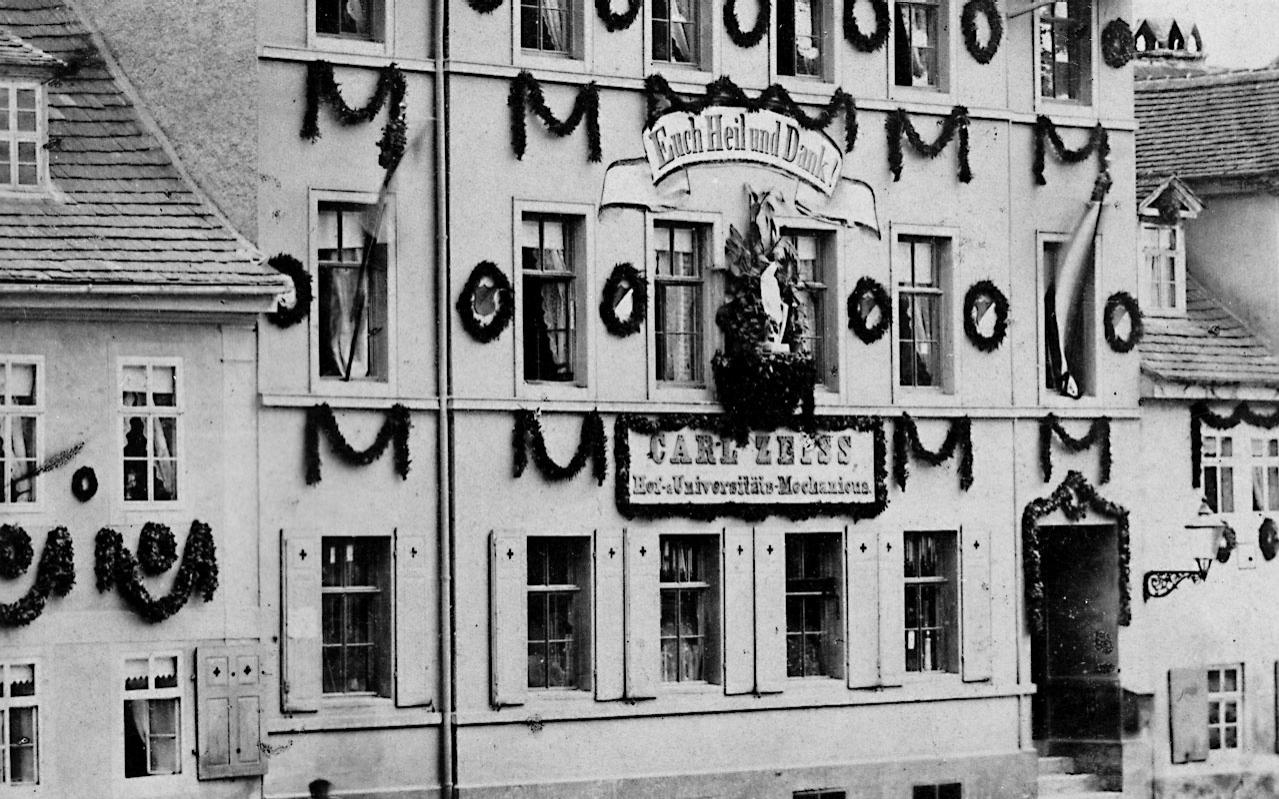 Werkstatt von Carl Zeiss beim Johannisplatz in Jena