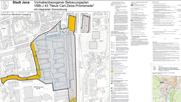 Vorgangsbezogener Bebauungsplan Neue Carl Zeiss Promenade