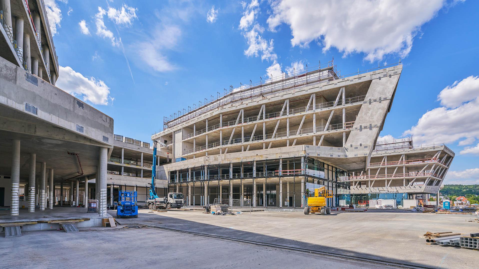 Rohbaus des neuen ZEISS Hightech-Standorts in Jena