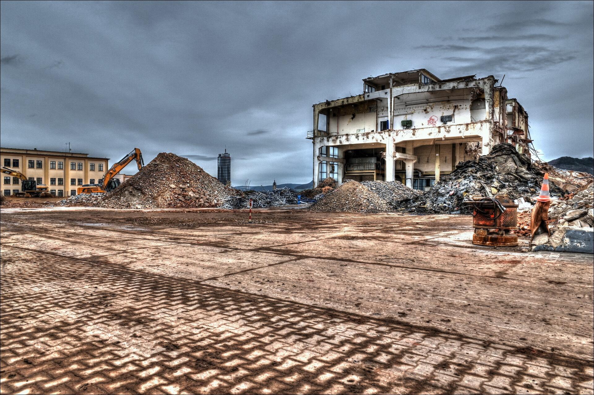 Blick auf die Baustelle