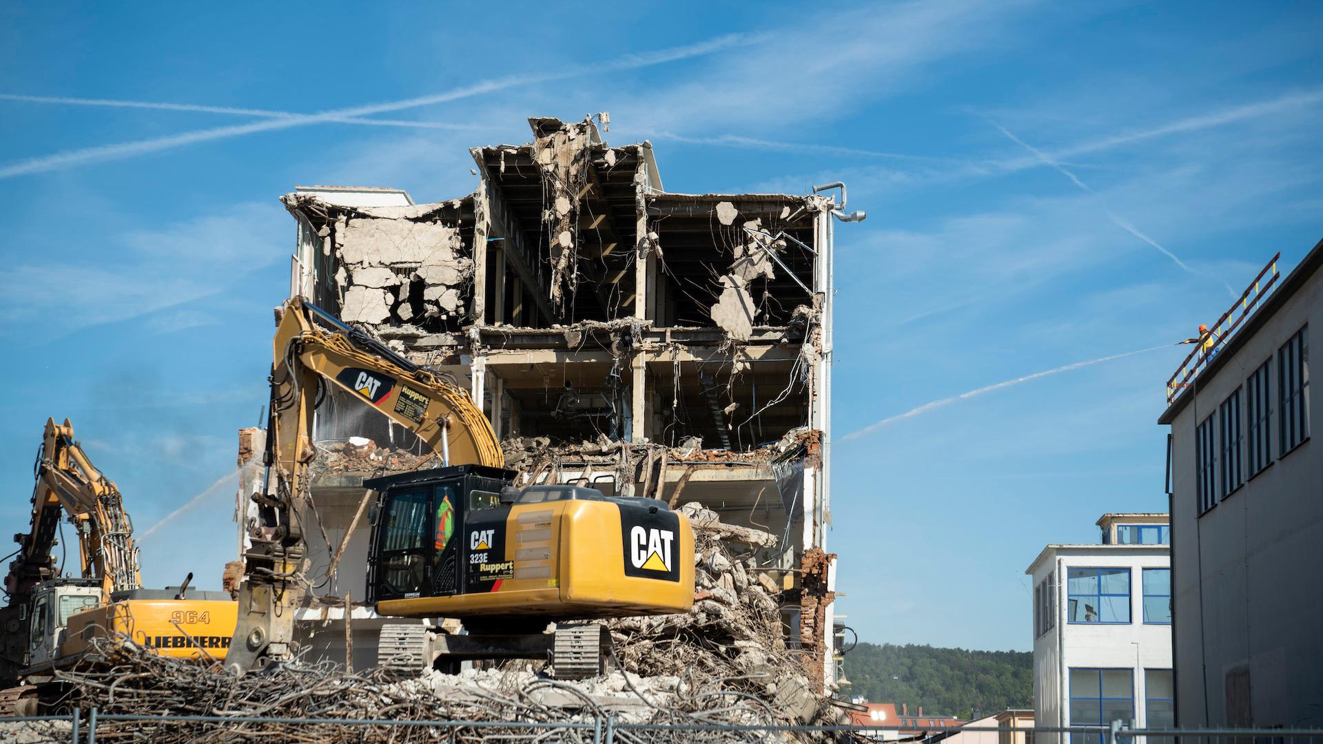 Schonende Rückbauverfahren sorgen für weniger Lärm- und Staub.