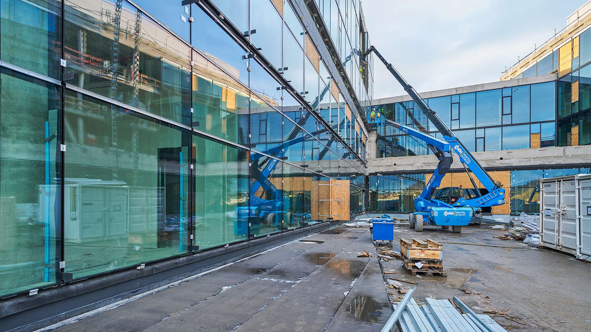 Zukünftiger Haupteingang - Blick Richtung Otto-Schott-Straße