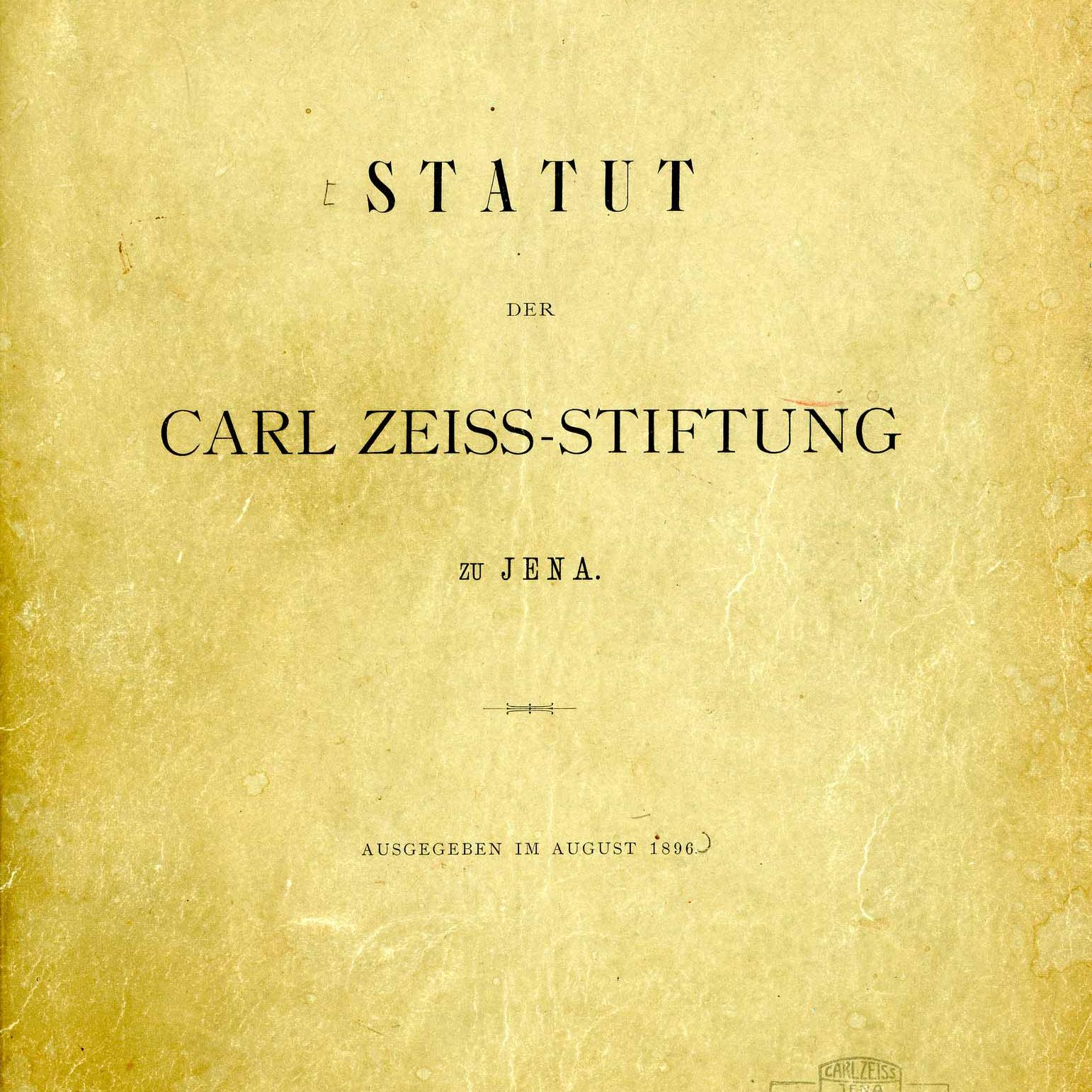 Statur der Carl-Zeiss-Stiftung