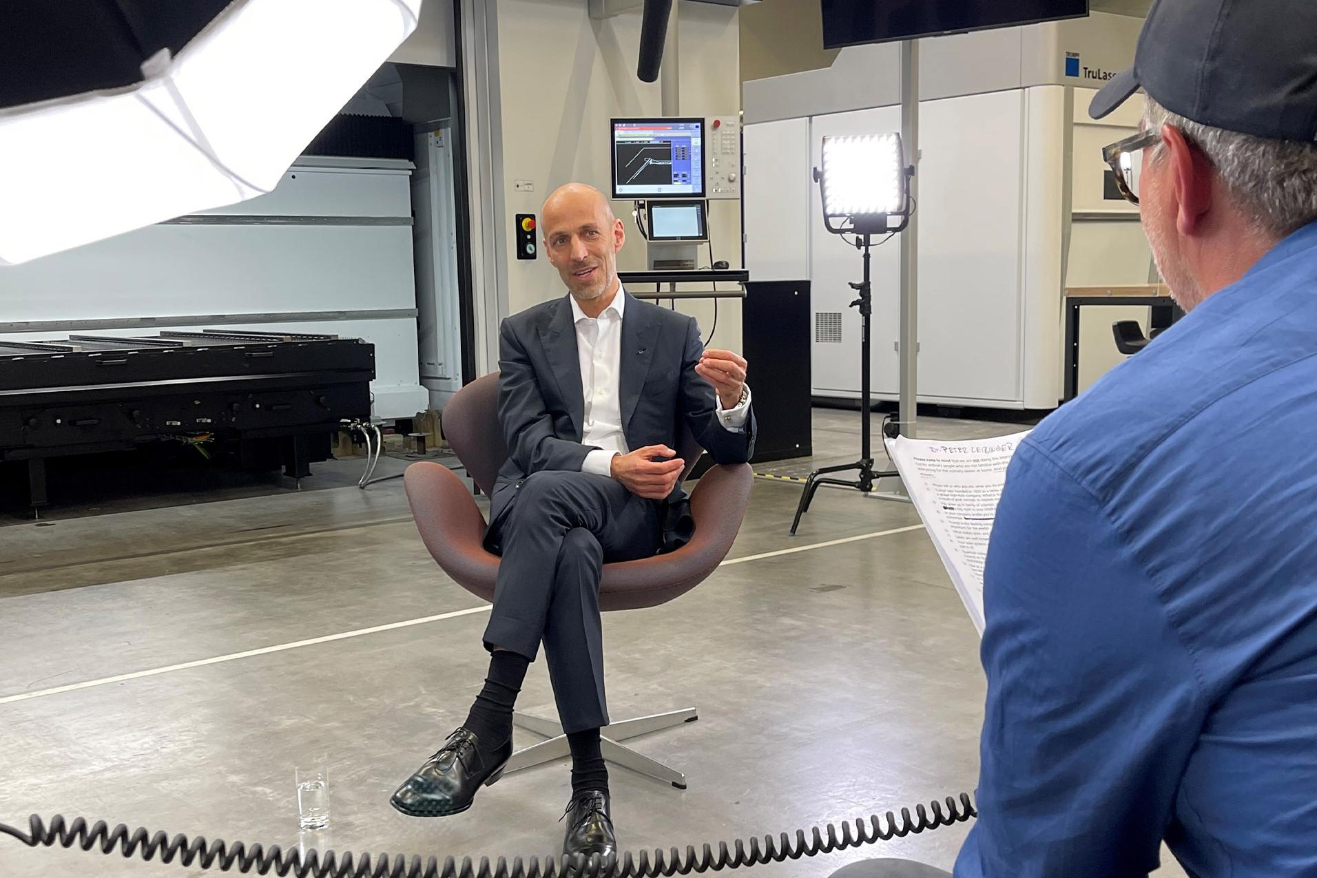 Making-of Peter Leibinger, CTO der TRUMPF Gruppe