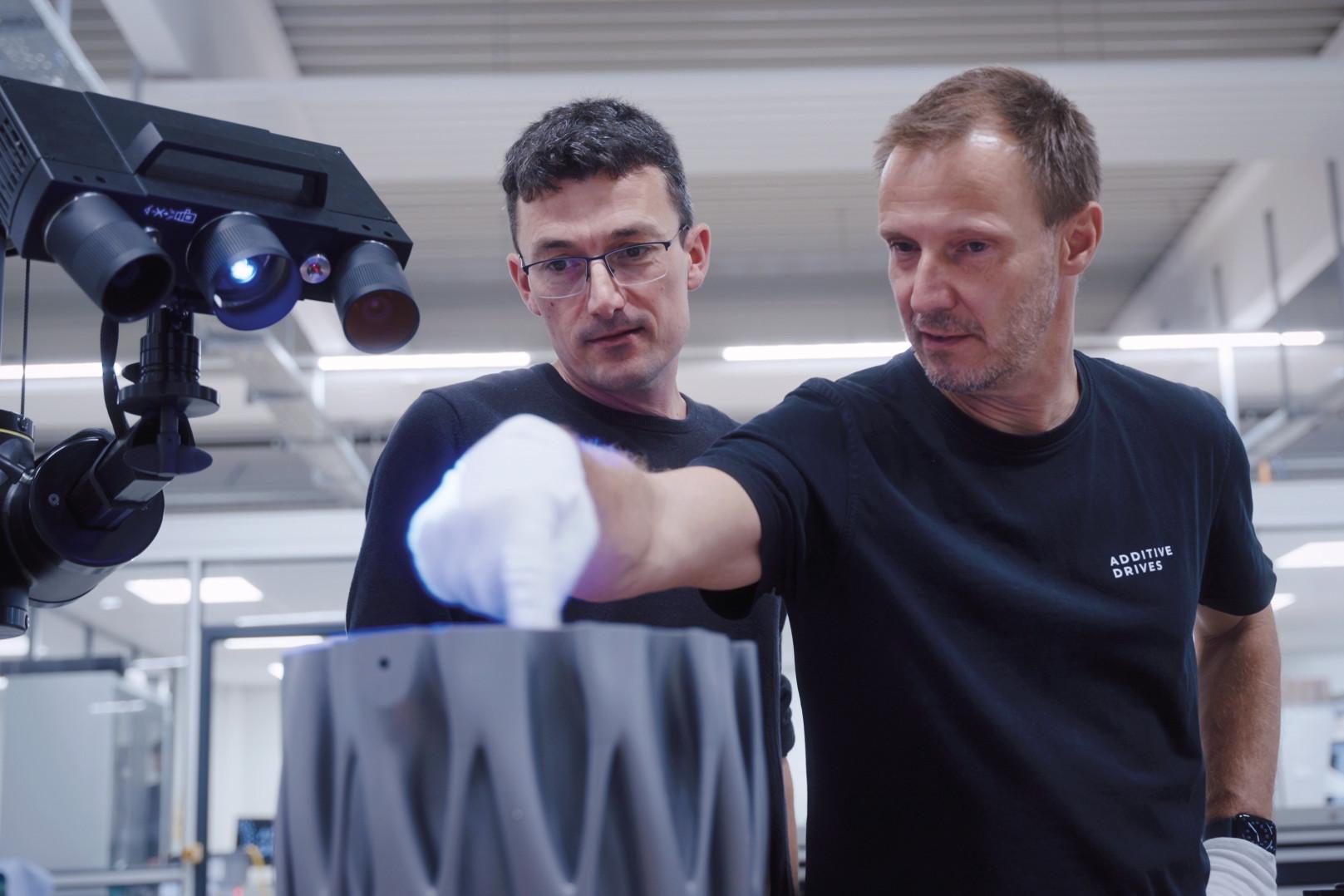 Industrieller 3D-Scanprozess in Aktion