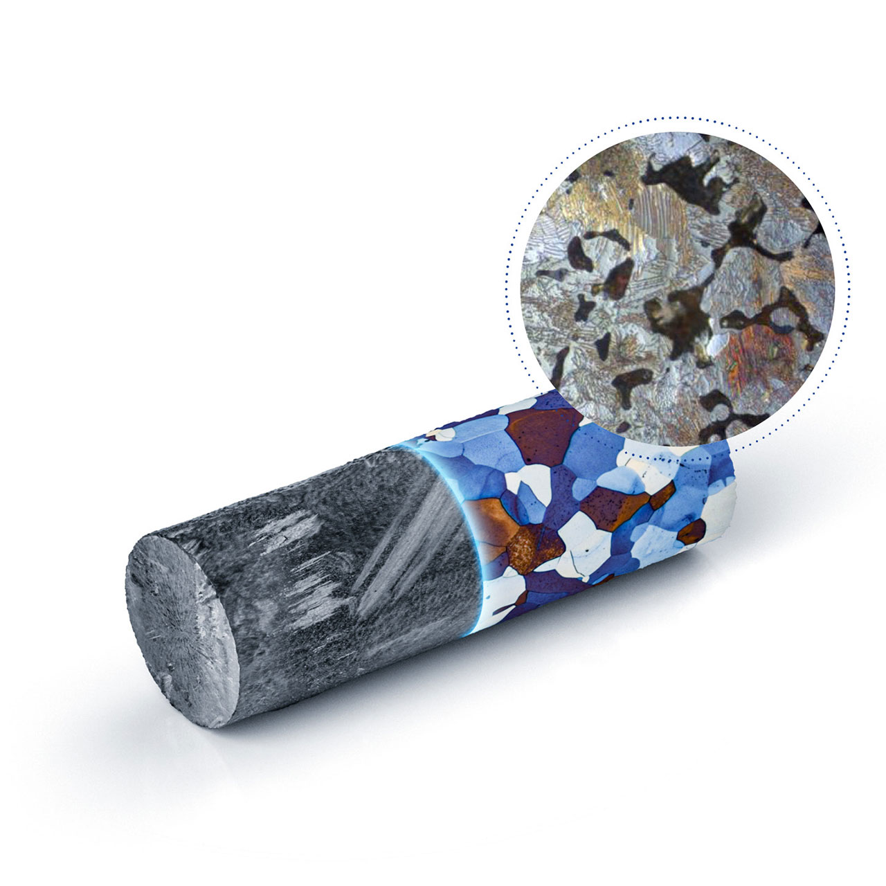 Metallographie - Analyse des Rohmaterials