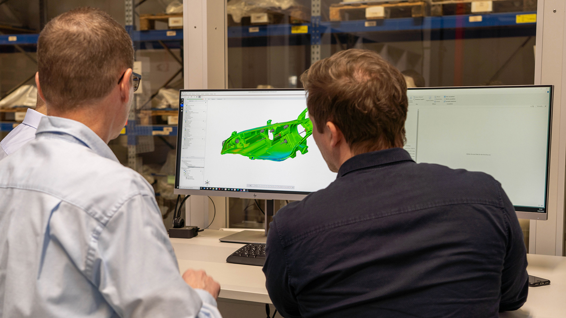 Mit der Software ZEISS INSPECT werden versteckte Fehler mithilfe eines Flächenvergleichs visualisiert.