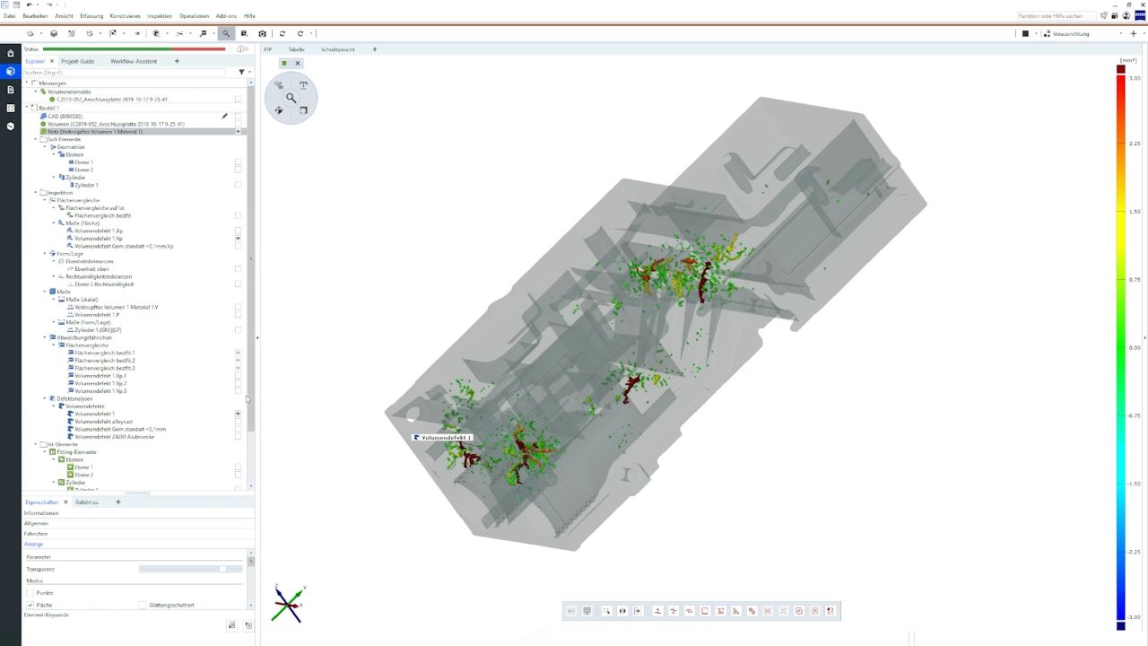 Zur Analyse der CT-Daten nutzt Festo ZEISS INSPECT.