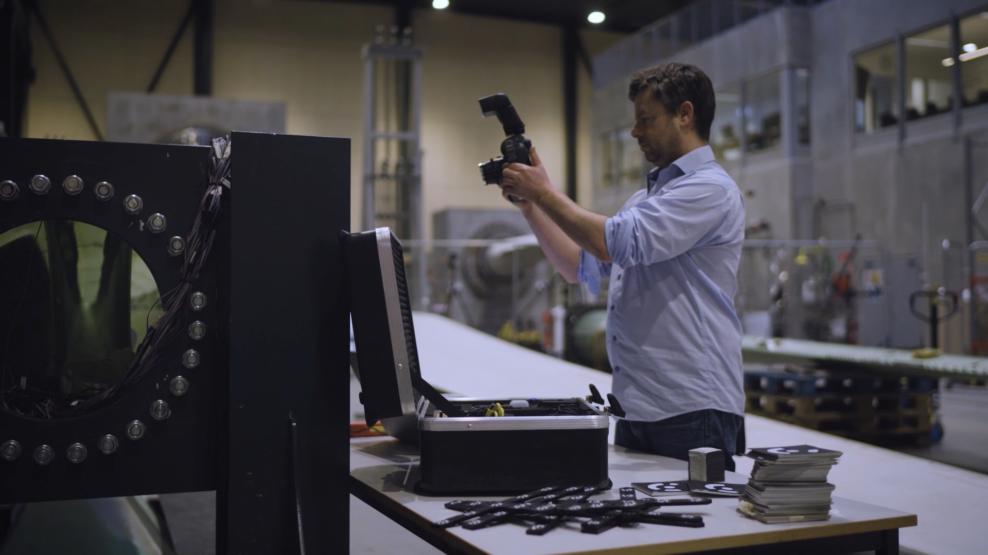 Flexibler und mobiler Einsatz des 3D-Koordinatenmessgeräts TRITOP.