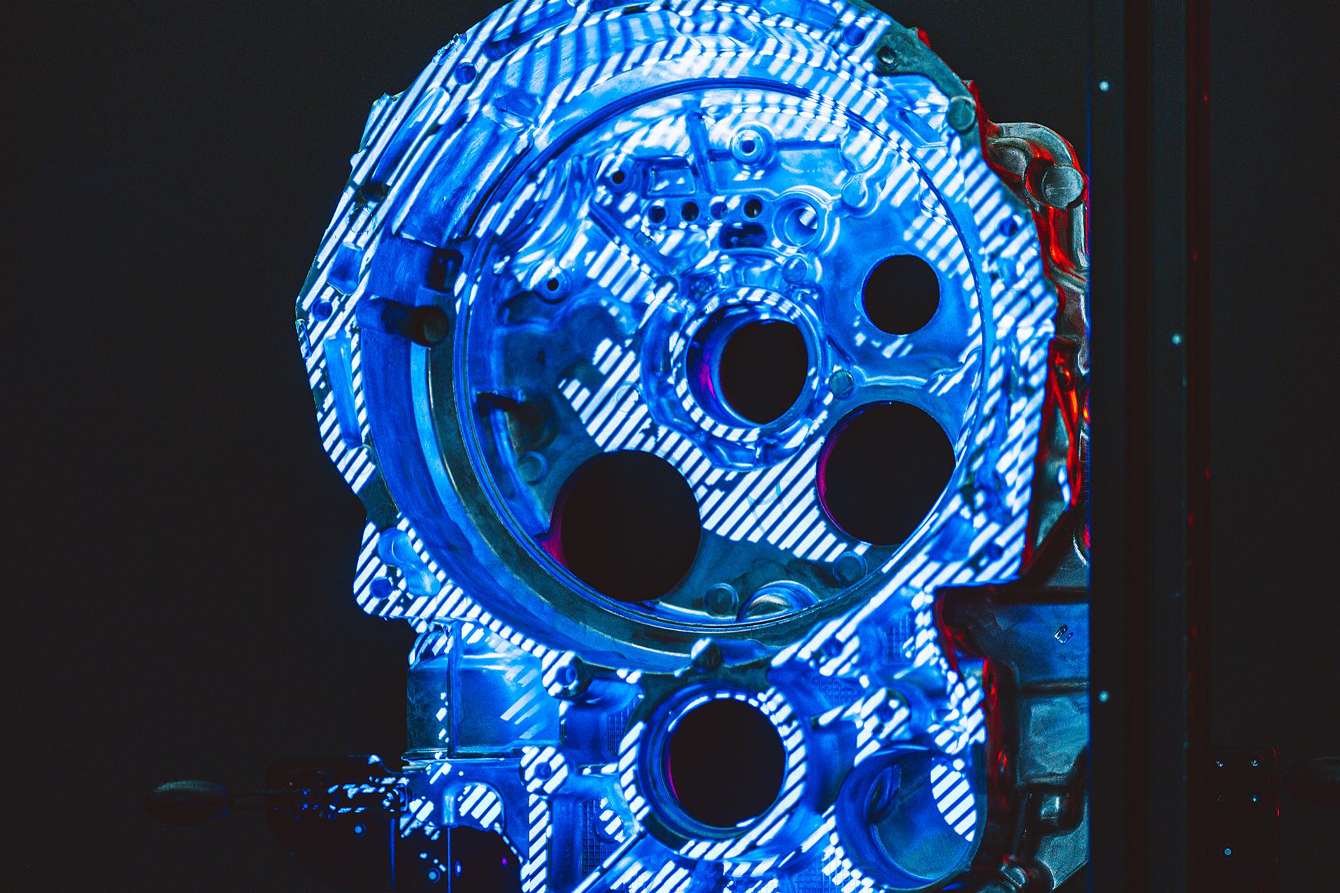 In der ZEISS ScanBox werden u.a. Getriebegehäuse für Elektromotoren vollflächig vermessen.  