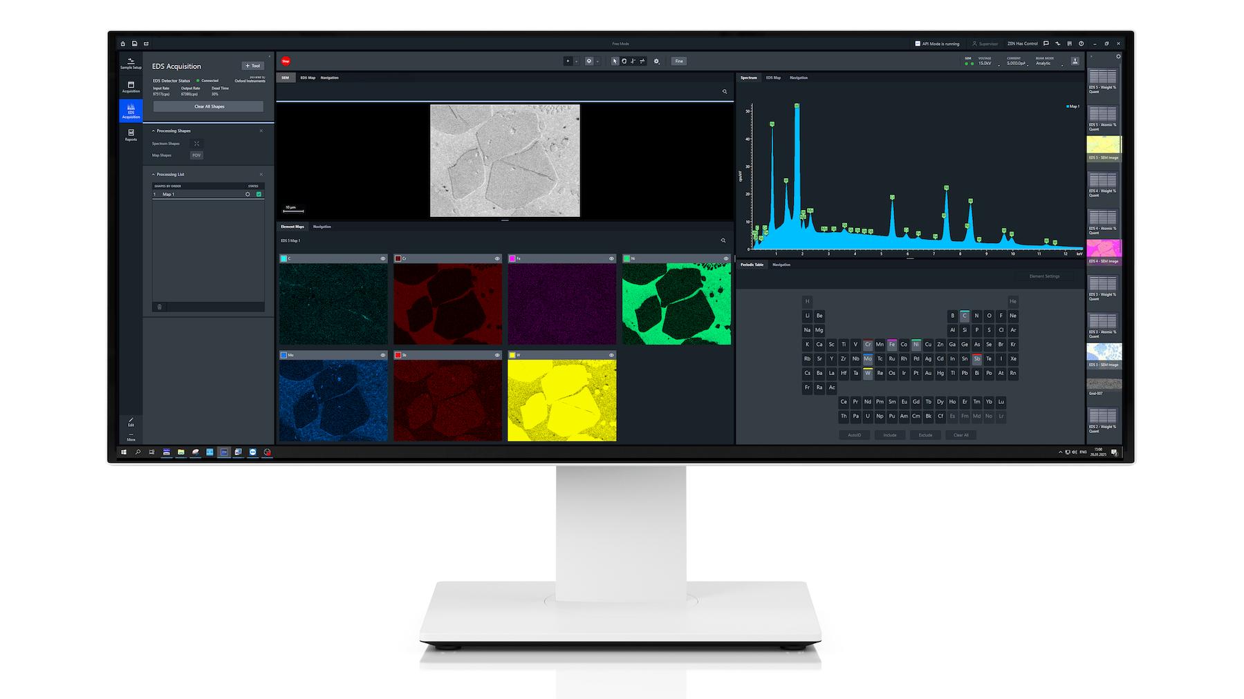 Rationalisierte Arbeitsabläufe – Integration von Bildaufnahme und ZEISS EDX-Analyse
