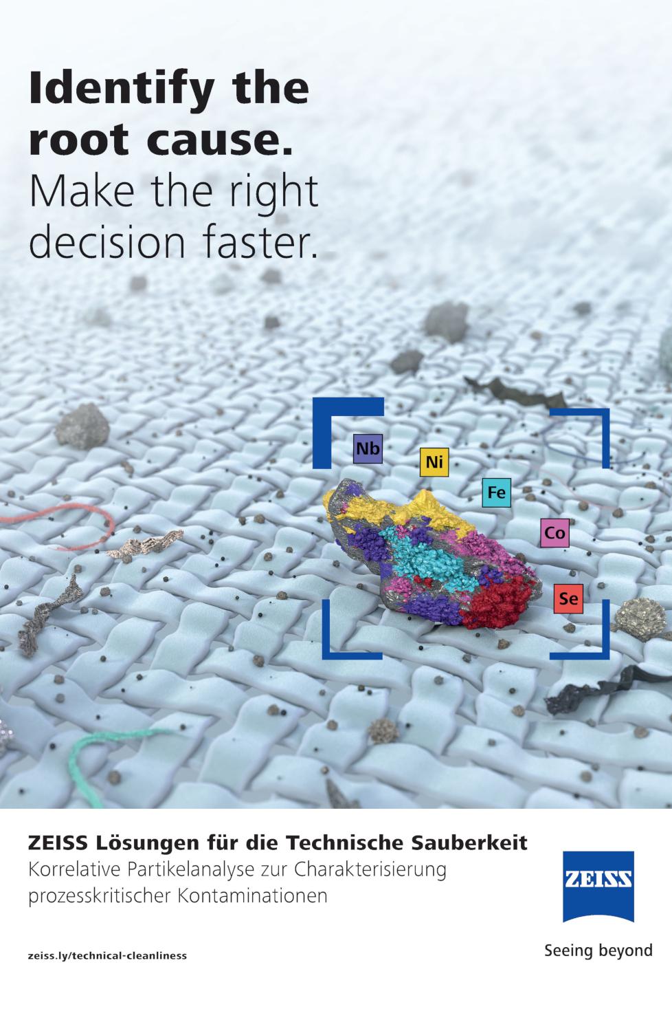 ZEISS Lösungen zur Technischen Sauberkeit