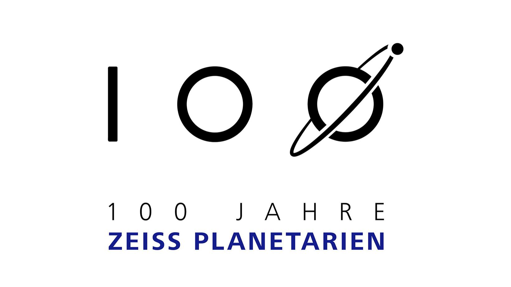 ZEISS Signet für das Jubiläum „100 Jahre ZEISS Planetarien“.