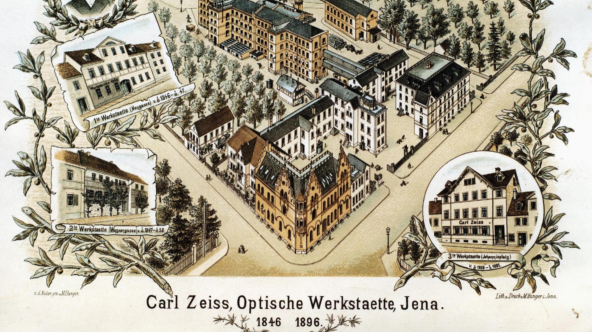 Die Technologien von morgen ermöglichen, galt bei ZEISS zu jedem Zeitpunkt: An der Optiker-Drehbank um 1900 oder bei der Fertigung des aus 15.000 Einzelteilen bestehendem und 1,5 Tonnen schwerem EUV-Beleuchtungssystem. Damit hat die ZEISS Sparte Semiconductor Manufacturing Technology (SMT), gemeinsam mit ASML, den Durchbruch in der EUV-Lithographie geschafft – und damit einen entscheidenden Technologiesprung in der Geschichte der Chipfertigung ermöglicht. Für die Entwicklung der EUV-Lithographie wurden ZEISS und seine internationalen Partnern mit dem Deutschen Zukunftspreis 2020 ausgezeichnet (©ZEISS Archiv und ZEISS).