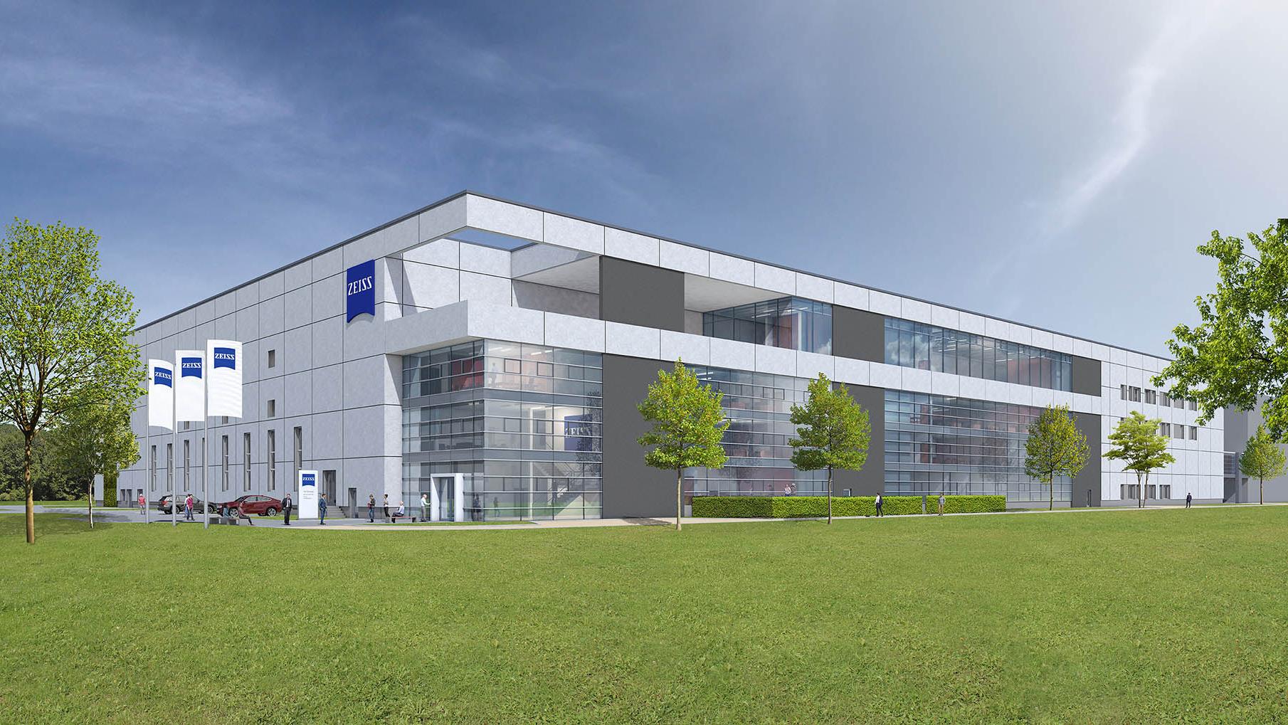 Das Bild zeigt die neue Multifunktionsfabrik im Wetzlarer Dillfeld.
