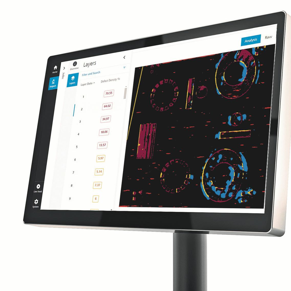Das ZEISS In-process Monitoring identifiziert und klassifiziert Defekte im Pulverbett