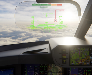 Vorschaubild von Kompaktes Third Generation Head-Up Display (HUD) für Flugzeuge