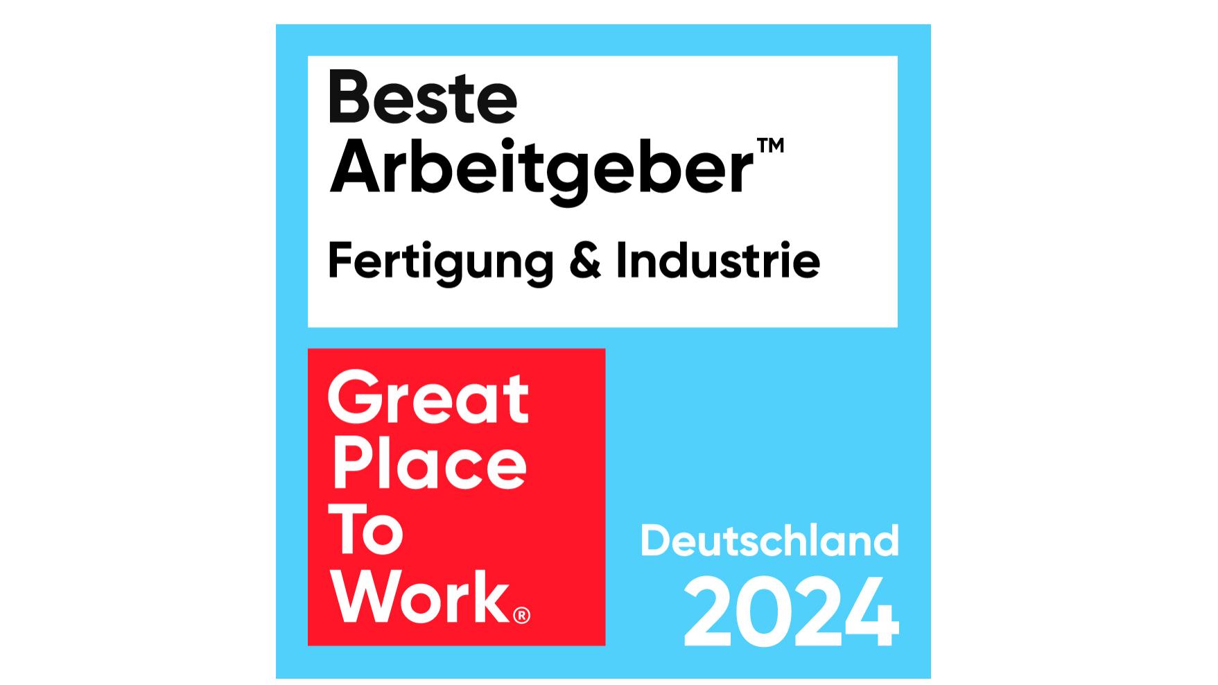 Beste Arbeitgeber Fertigung & Industrie 2024 Logo