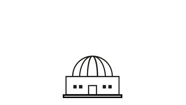 Mittelgroße Planetarien Zeichnung
