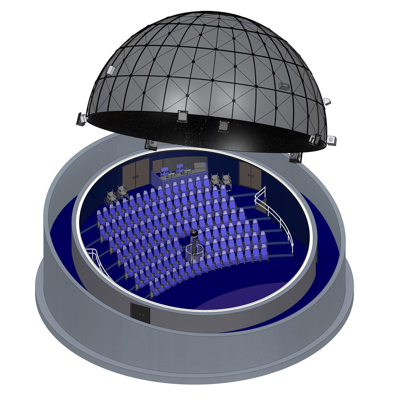 3D Model eines Planetariums