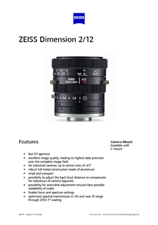 Vorschaubild von ZEISS Dimension 2/12