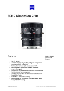 Vorschaubild von ZEISS Dimension 2/18