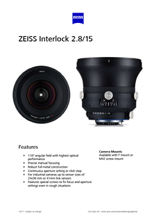 Vorschaubild von ZEISS Interlock 2.8/15