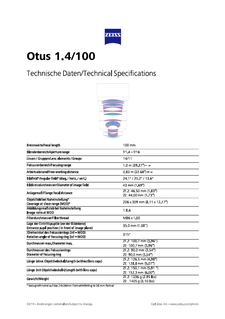 Vorschaubild von ZEISS Otus 1.4/100
