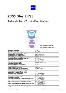 Vorschaubild von ZEISS Otus 1.4/28