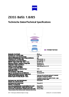 Vorschaubild von ZEISS Batis 1.8/85