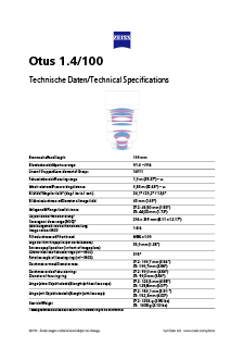 Vorschaubild von ZEISS Otus 1.4/100