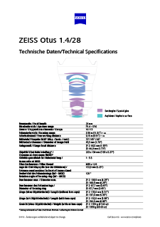 Vorschaubild von ZEISS Otus 1.4/28