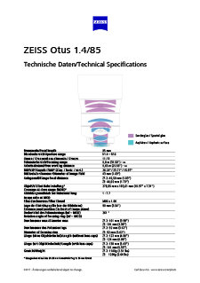 Vorschaubild von ZEISS Otus 1.4/85
