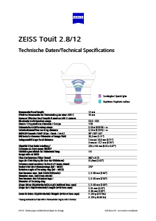 Vorschaubild von ZEISS Touit 2.8/12