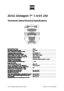 Vorschaubild von ZEISS Distagon T* 1.4/35 ZM