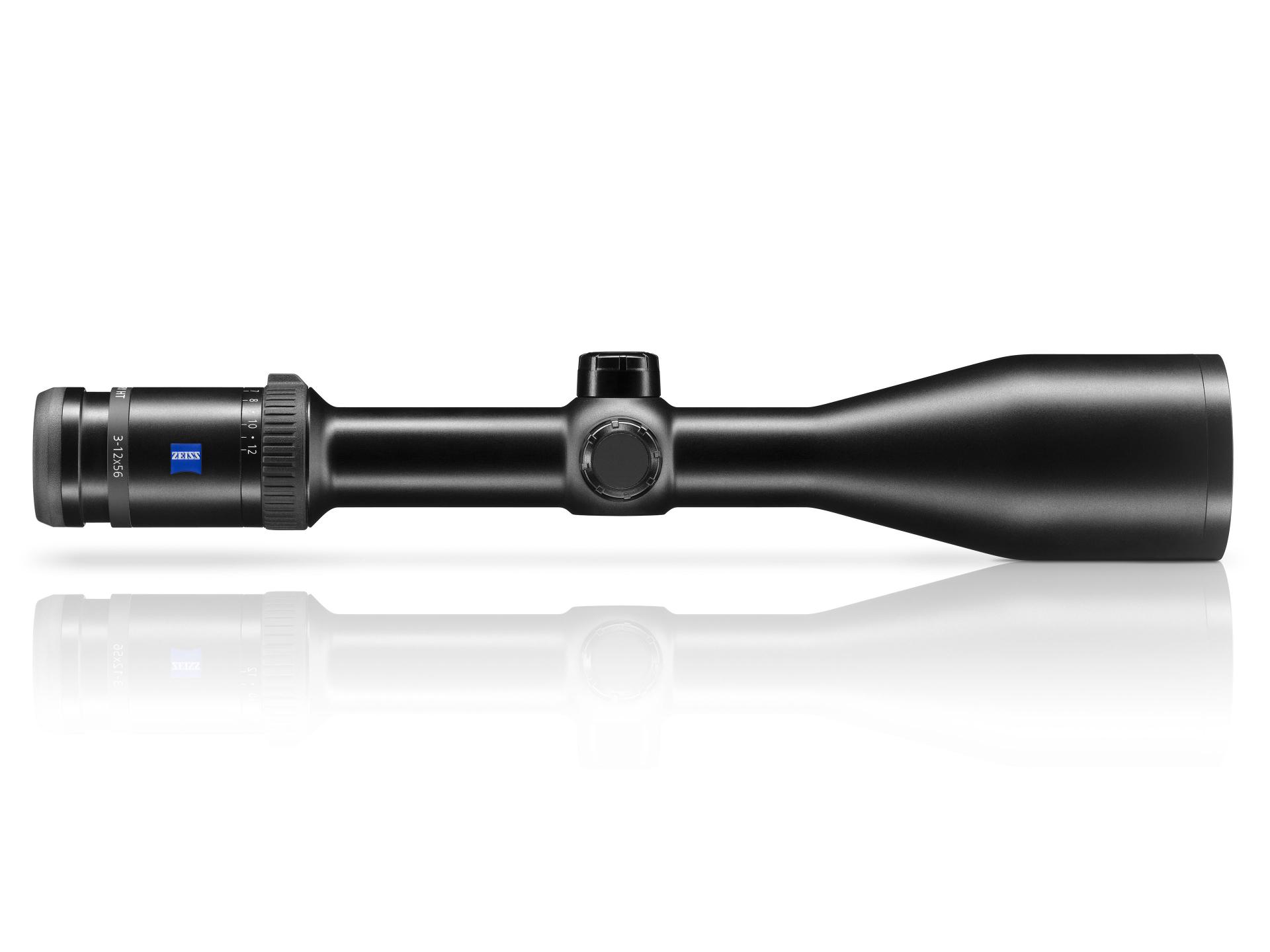 ZEISS Victory HT 3-12x56 riflescope, offering high light transmission for reliable performance in low-light hunting conditions