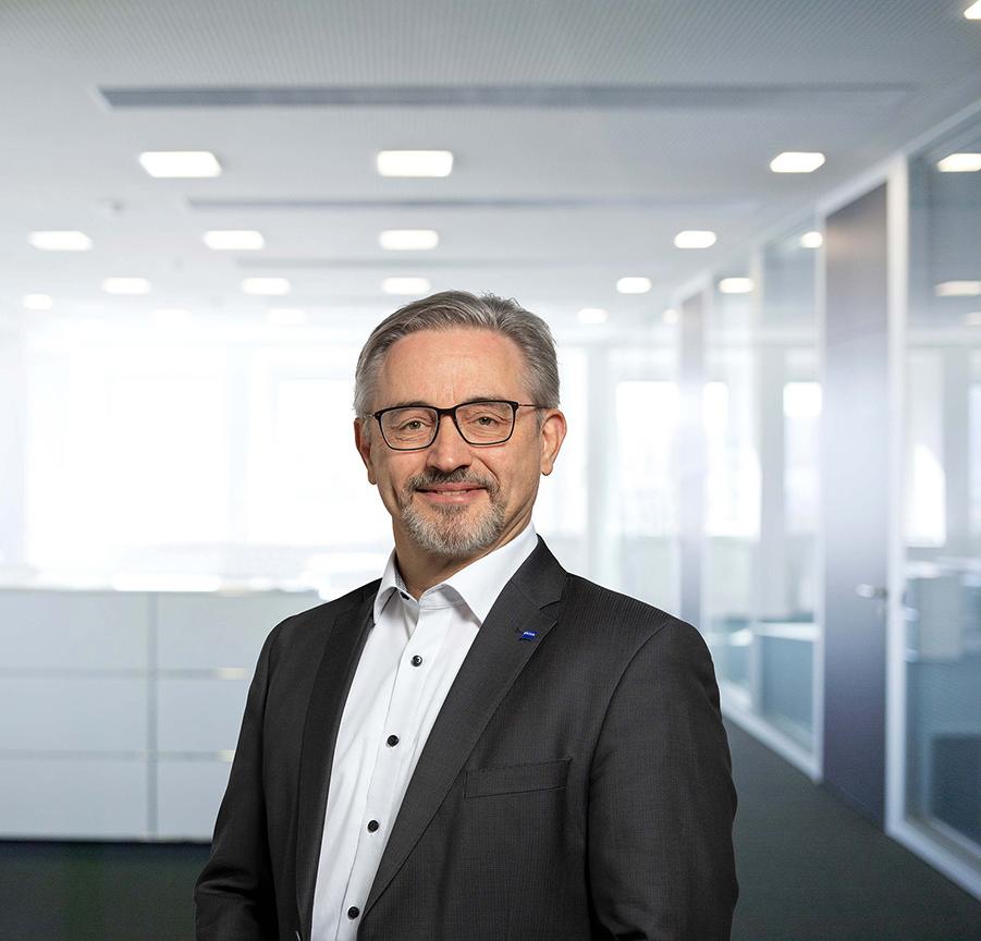 Porträt von Dr. Thomas Stammler als Chief Technology Officer der ZEISS SMT in Oberkochen