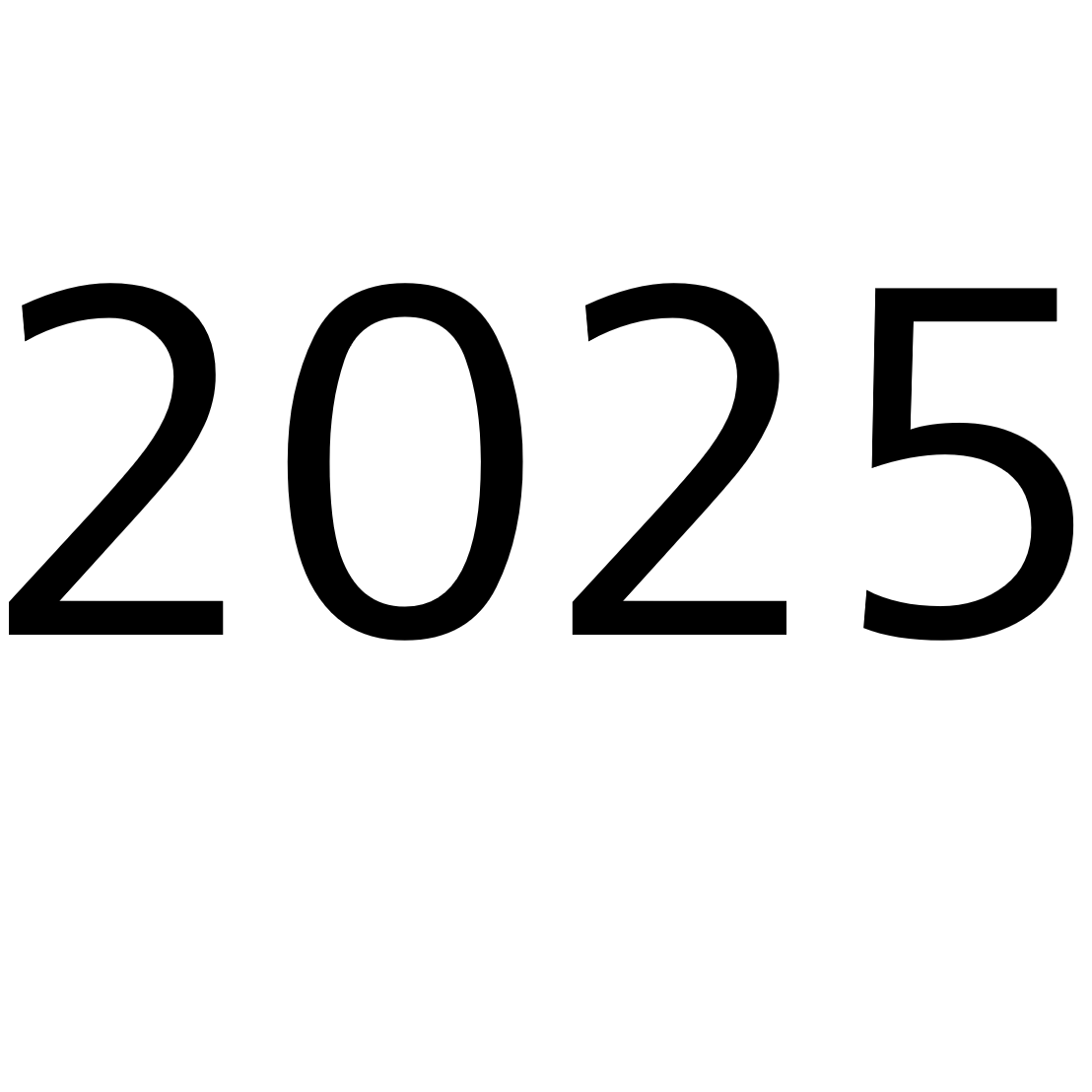 Jahreszahl 2025