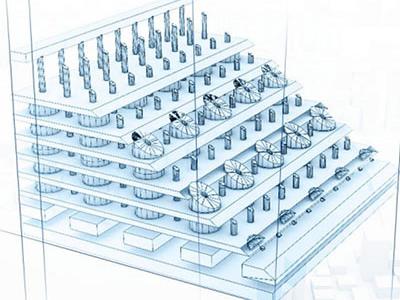 3D-Abbildung einer Nanostruktur unter dem Rasterelektronenmikroskop der ZEISS SMT