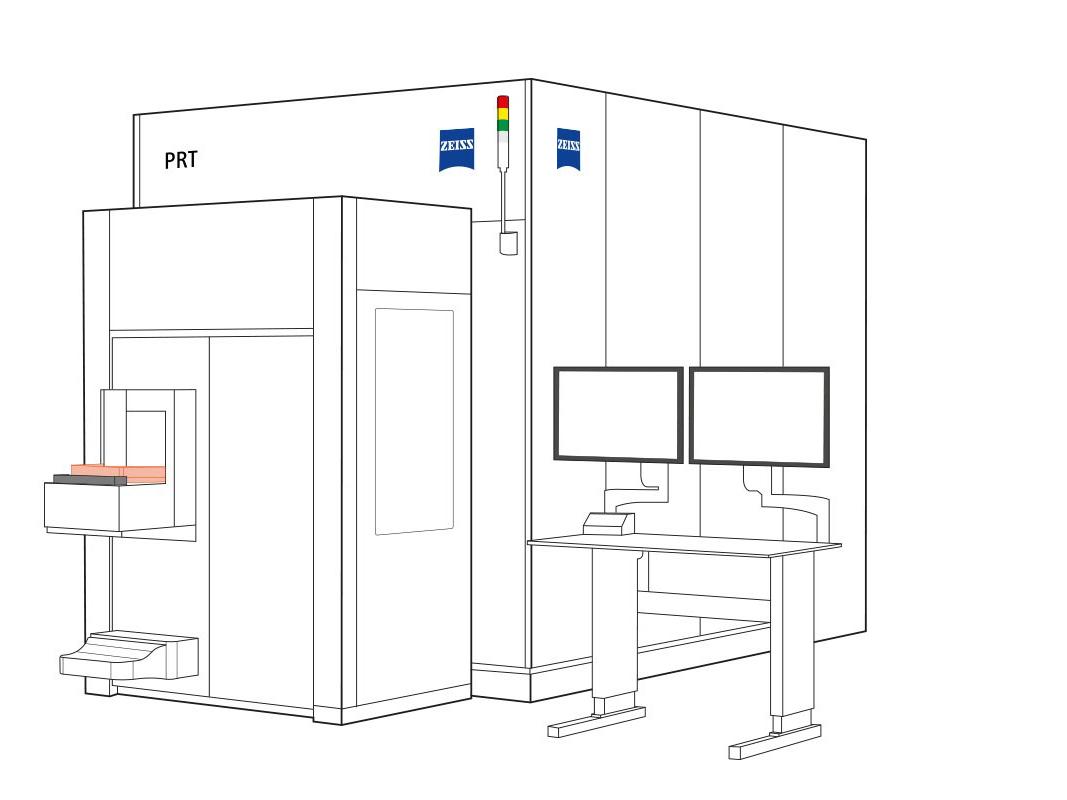 Strichzeichnung des Particle Removal Tools von ZEISS 