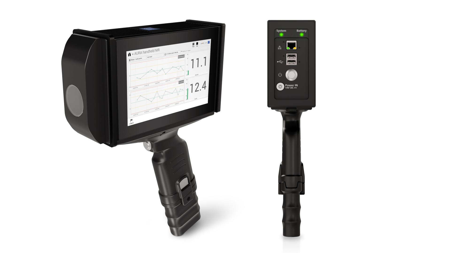 AURA® handheld NIR mit detaillierter Beschreibung der Komponenten