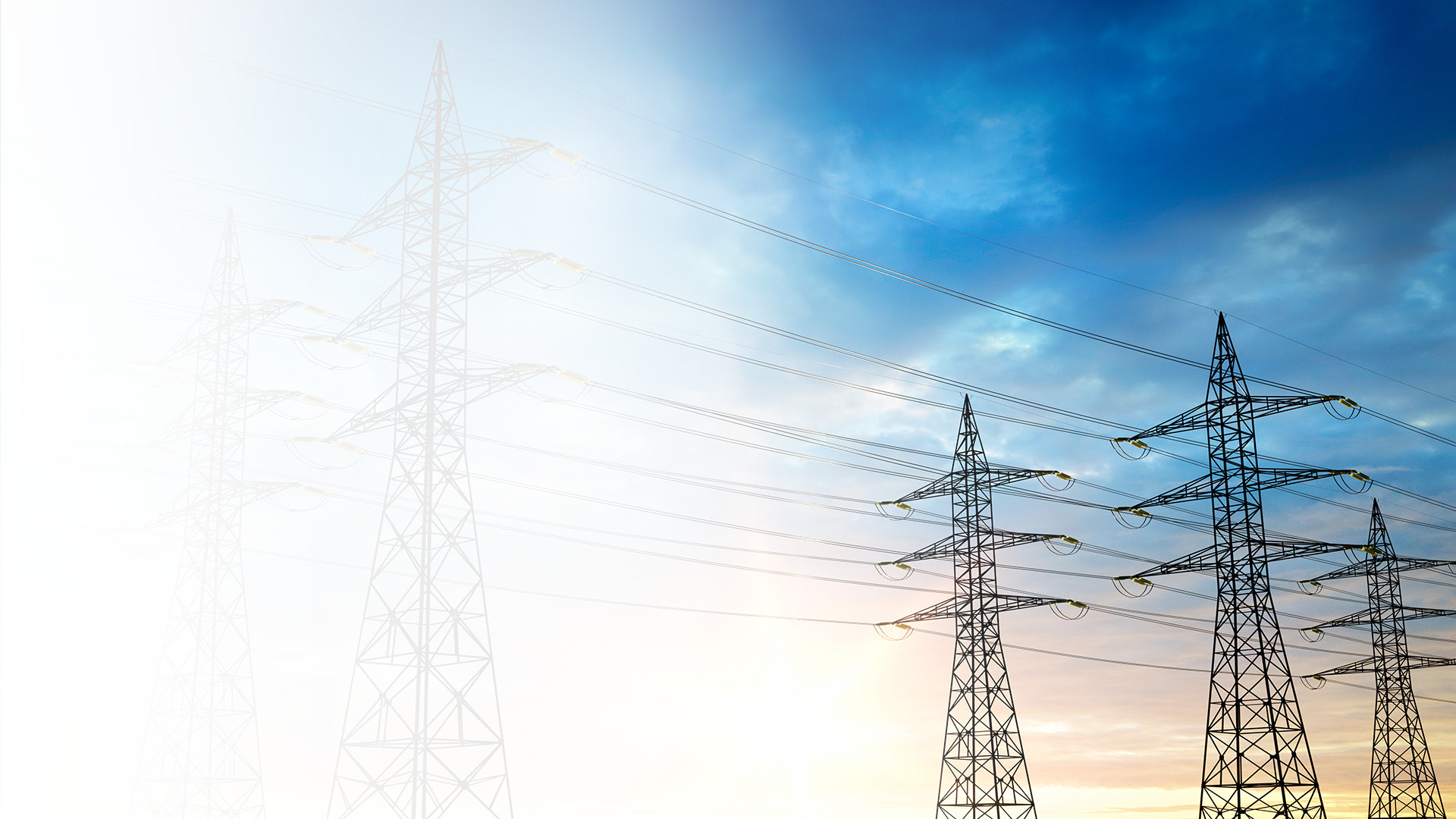 Hochspannungsleitungen für den Energiesektor