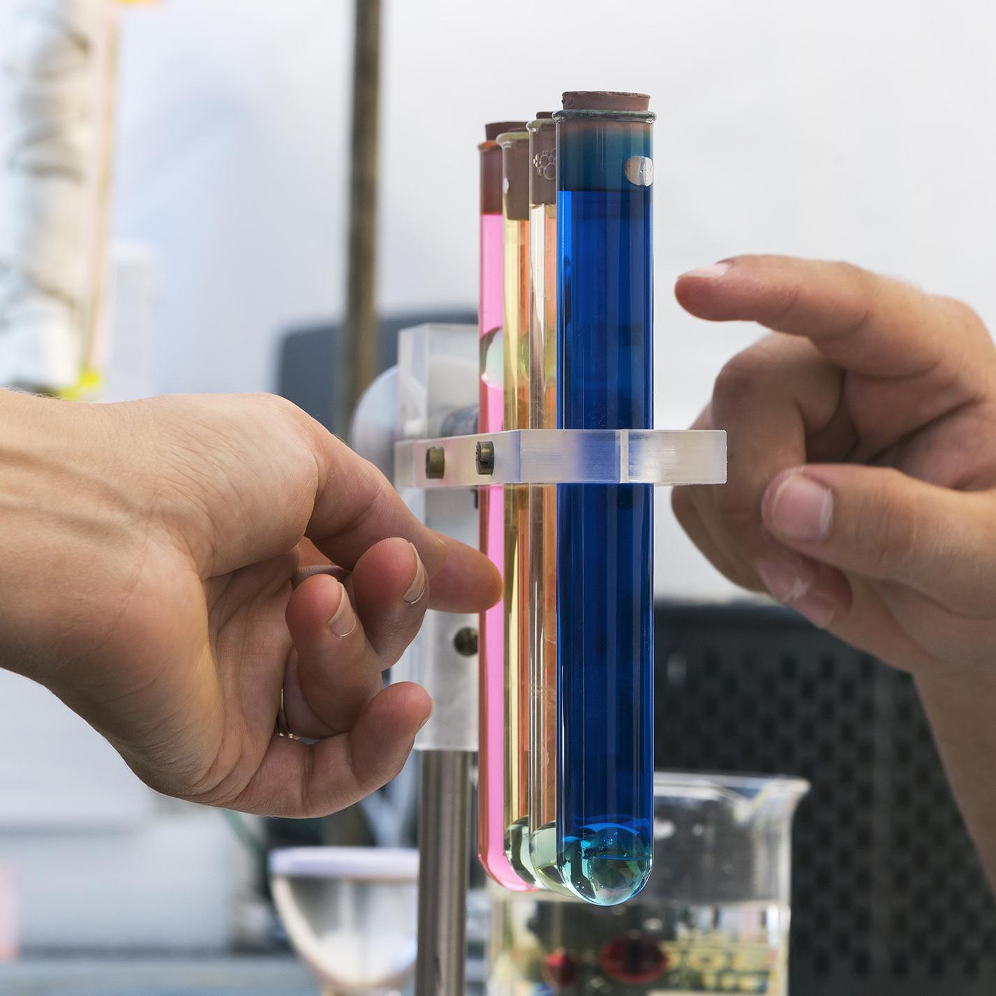 Demonstration of Viscosity of Liquids, Speed of Ball in Test Tube Descent Depends on Viscosity
