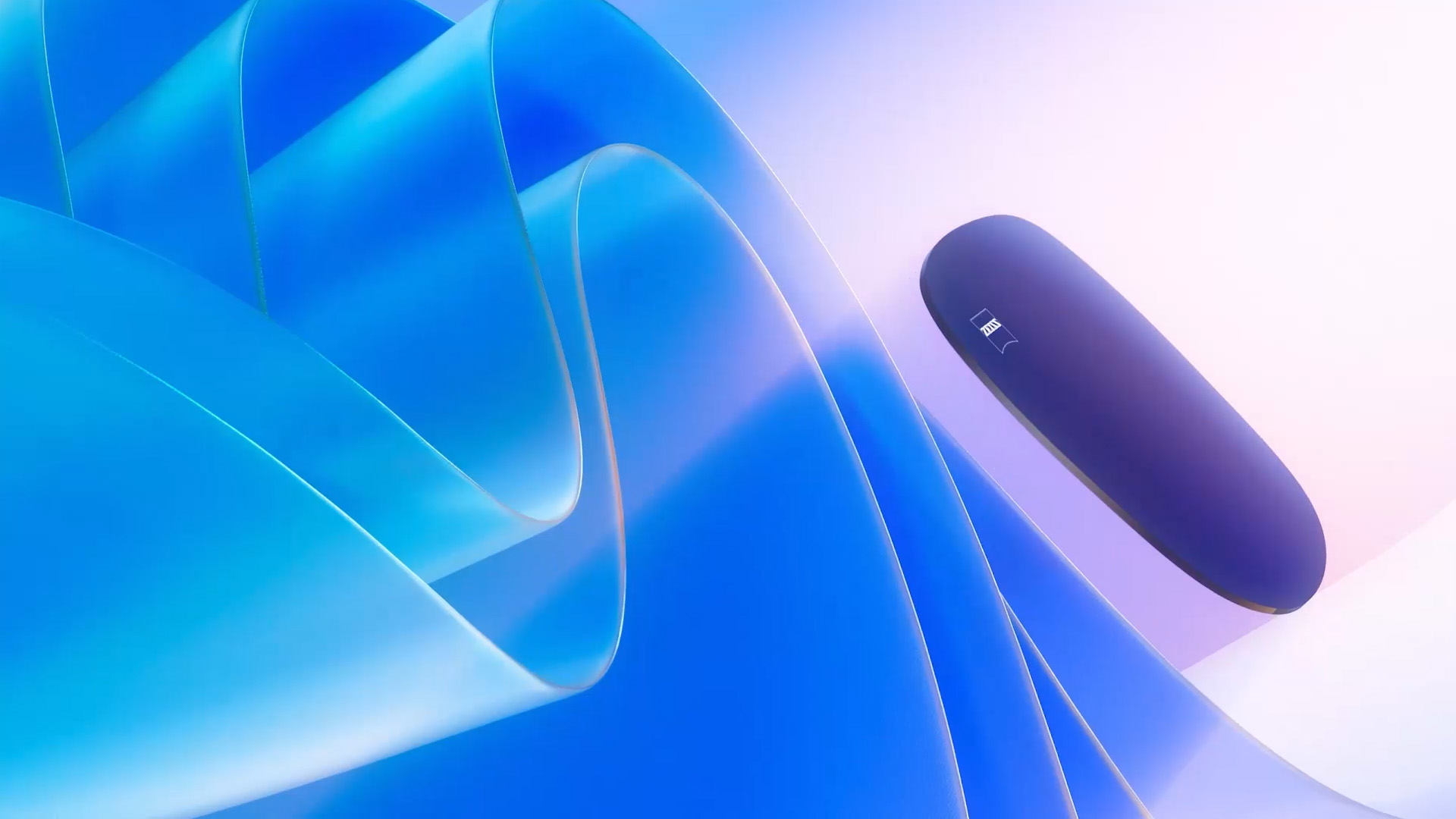 3D-CGI-Illustration eines getönten Brillenglases, das sich in Richtung einer Lichtquelle bewegt und dabei effektiv schädliche UV-Strahlen blockiert.