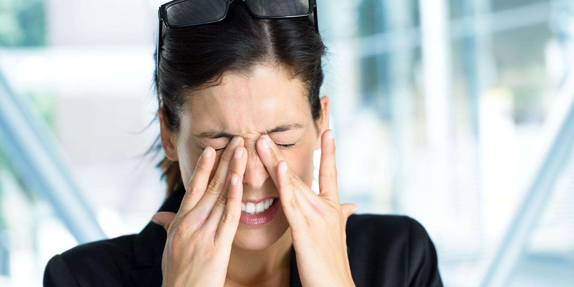 Brennende Augen