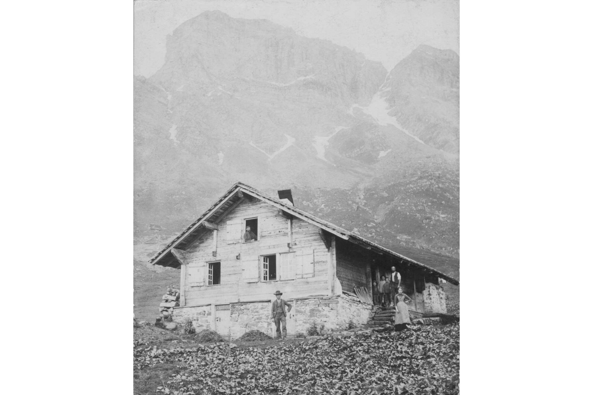 Flußspatsuchfeld Oltschikopf bei Brienzwiler (Schweiz) um 1901