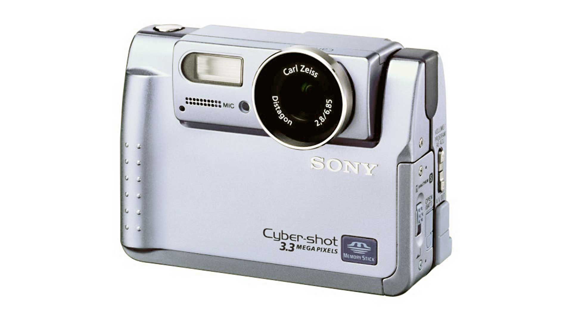 Objektiv für eine Endkunden-Digitalkamera (die Sony DSC-F55E) 