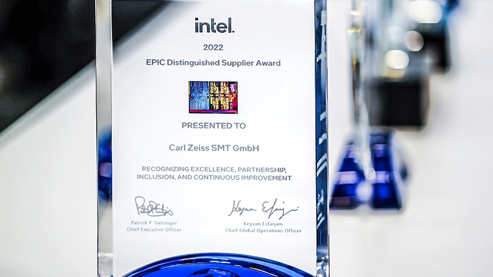 ZEISS erhält EPIC Distinguished Supplier Award von Intel